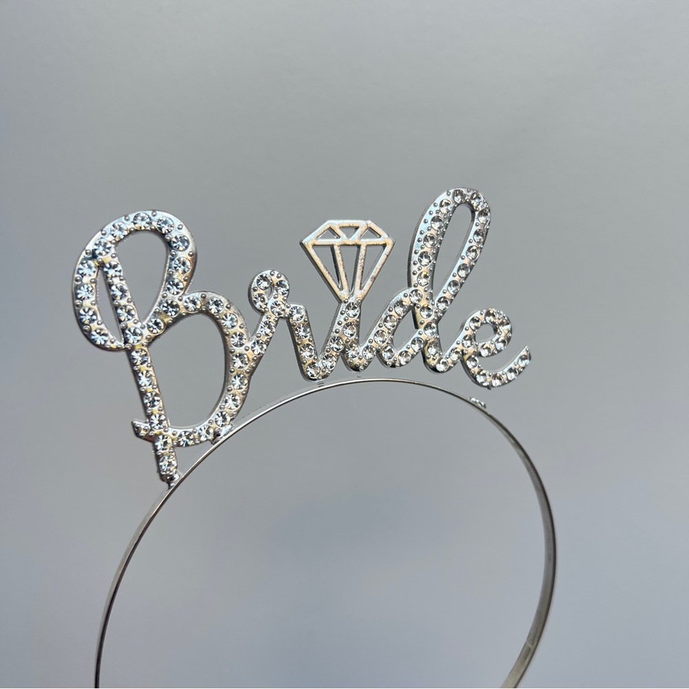 Silver Rhinestone Bride Headband - Bridal Hair Accessory